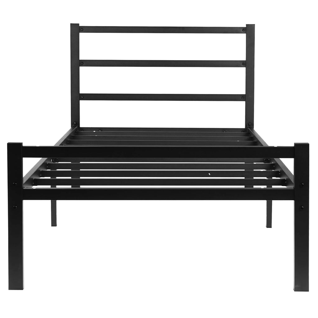 Twin Metal Platform Bed Frame with Headboard S659