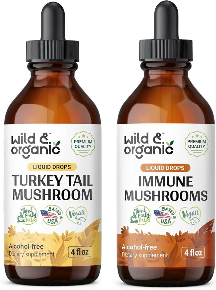 Turkey Tail & Immune Mushrooms Tincture 4 fl oz B30461