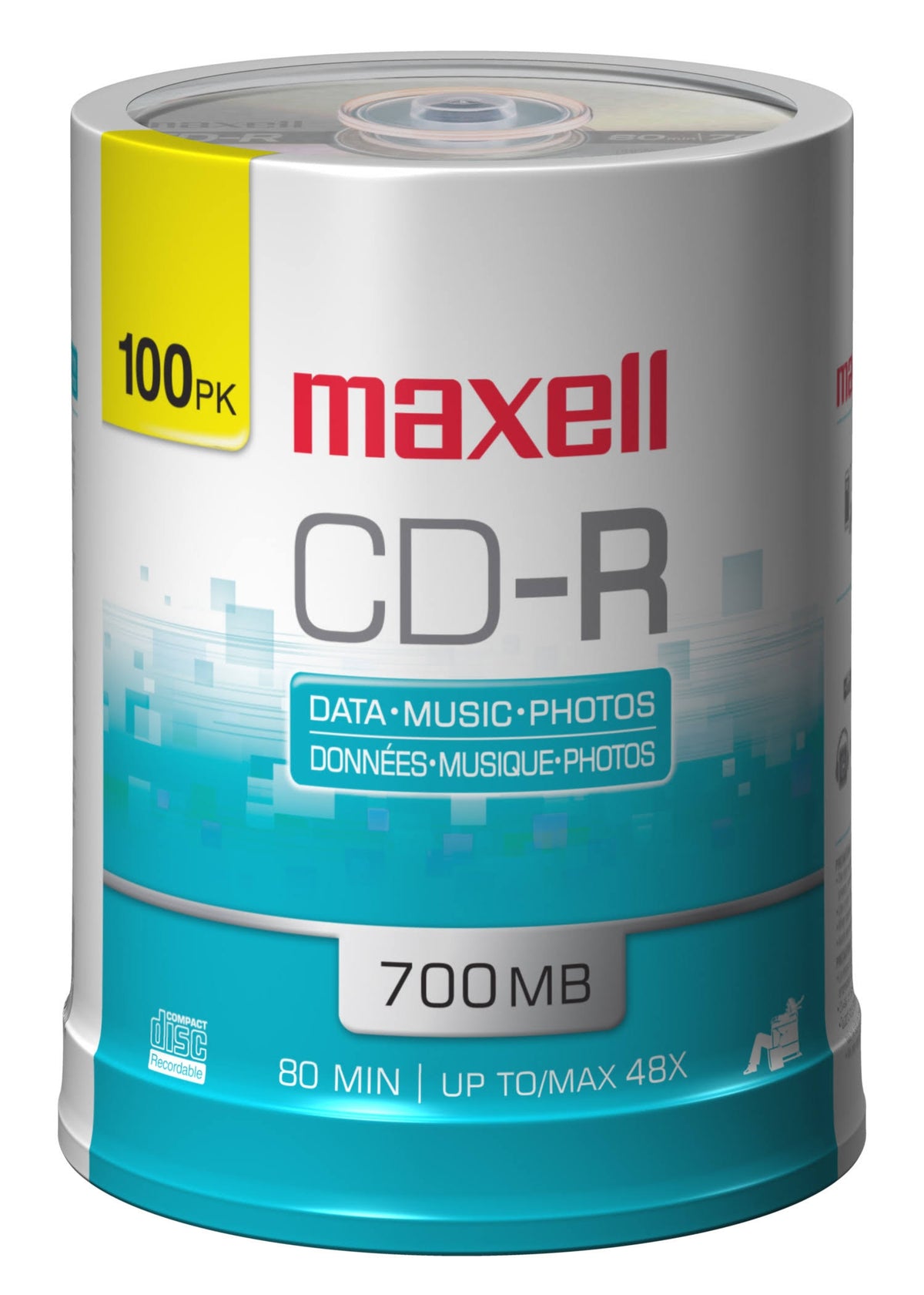 700 MB CD-R Spindle 100/Pack L2945