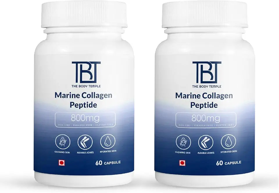 Collagen Peptide 800 mg Capsules 120 Count Pack of 2 E791