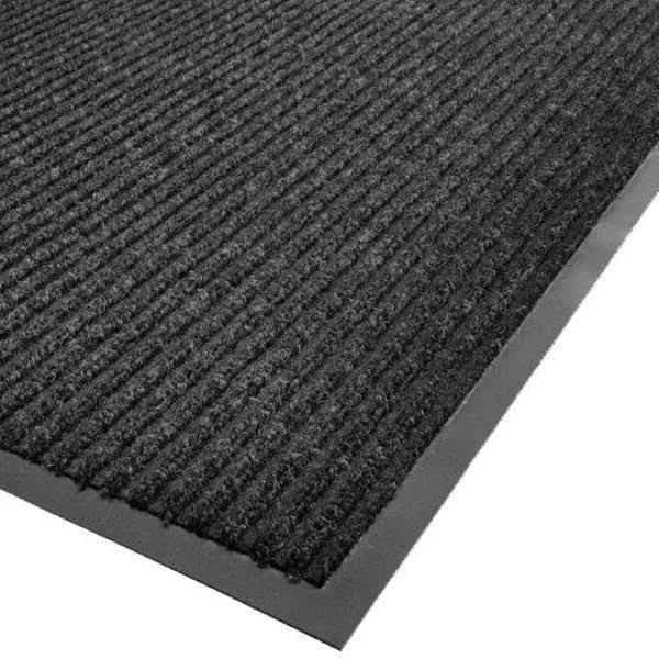 Charcoal Needle Rib Carpet Mat 4' x 6' A733764