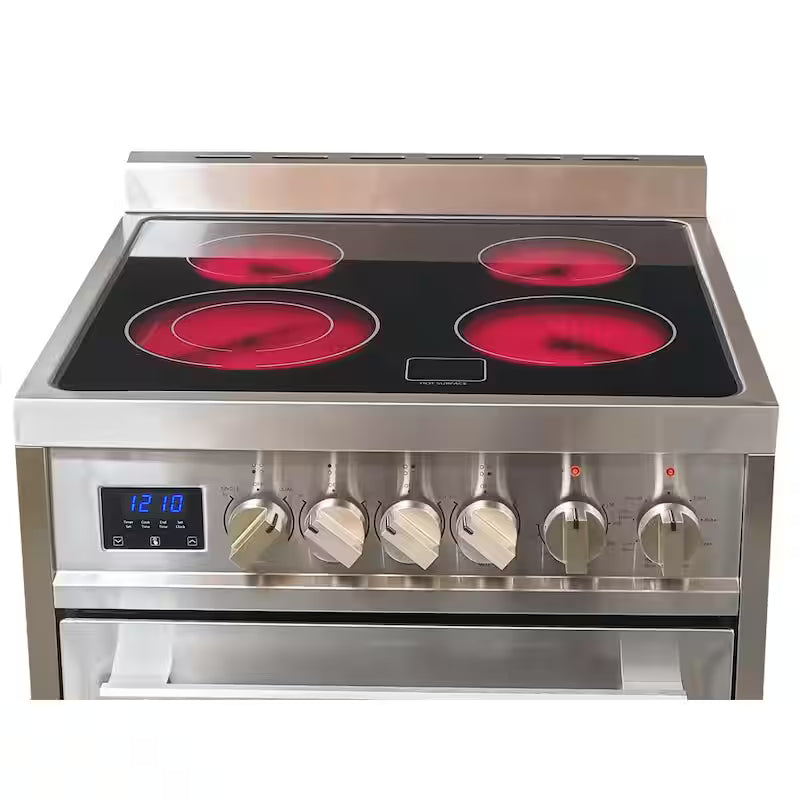 4-Element Electric Range with Convection in Stainless Steel E3577