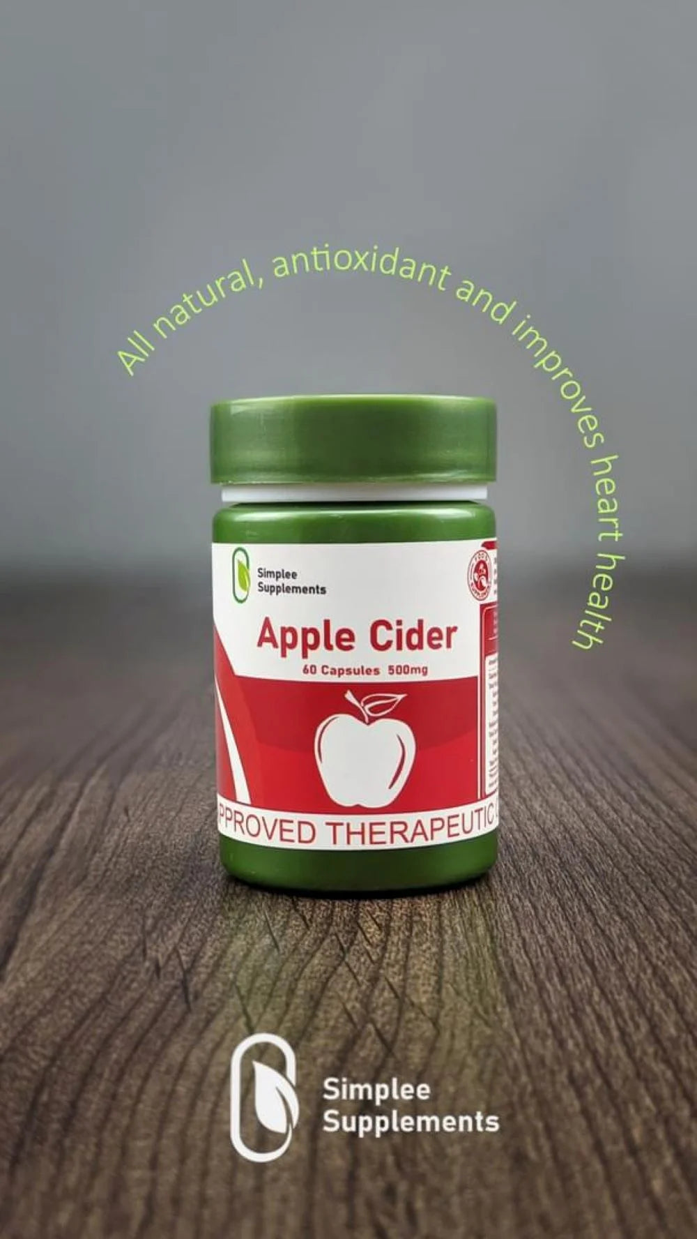 Apple Cider Capsules 500mg 60 Count T78861