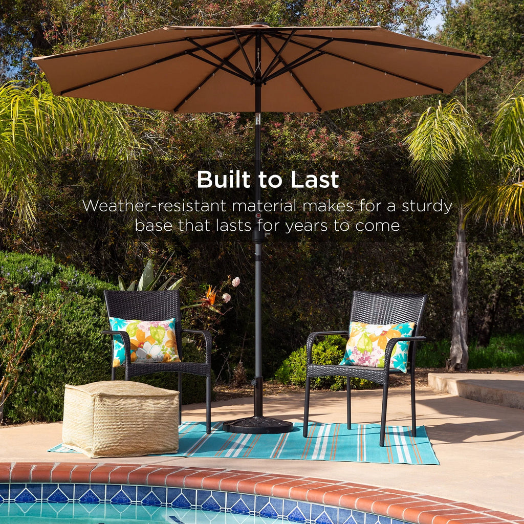 18in Round Heavy-Duty Steel Patio Umbrella Base Stand R31939