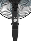 Black 12-Speed Pedestal Fan with Remote Y240