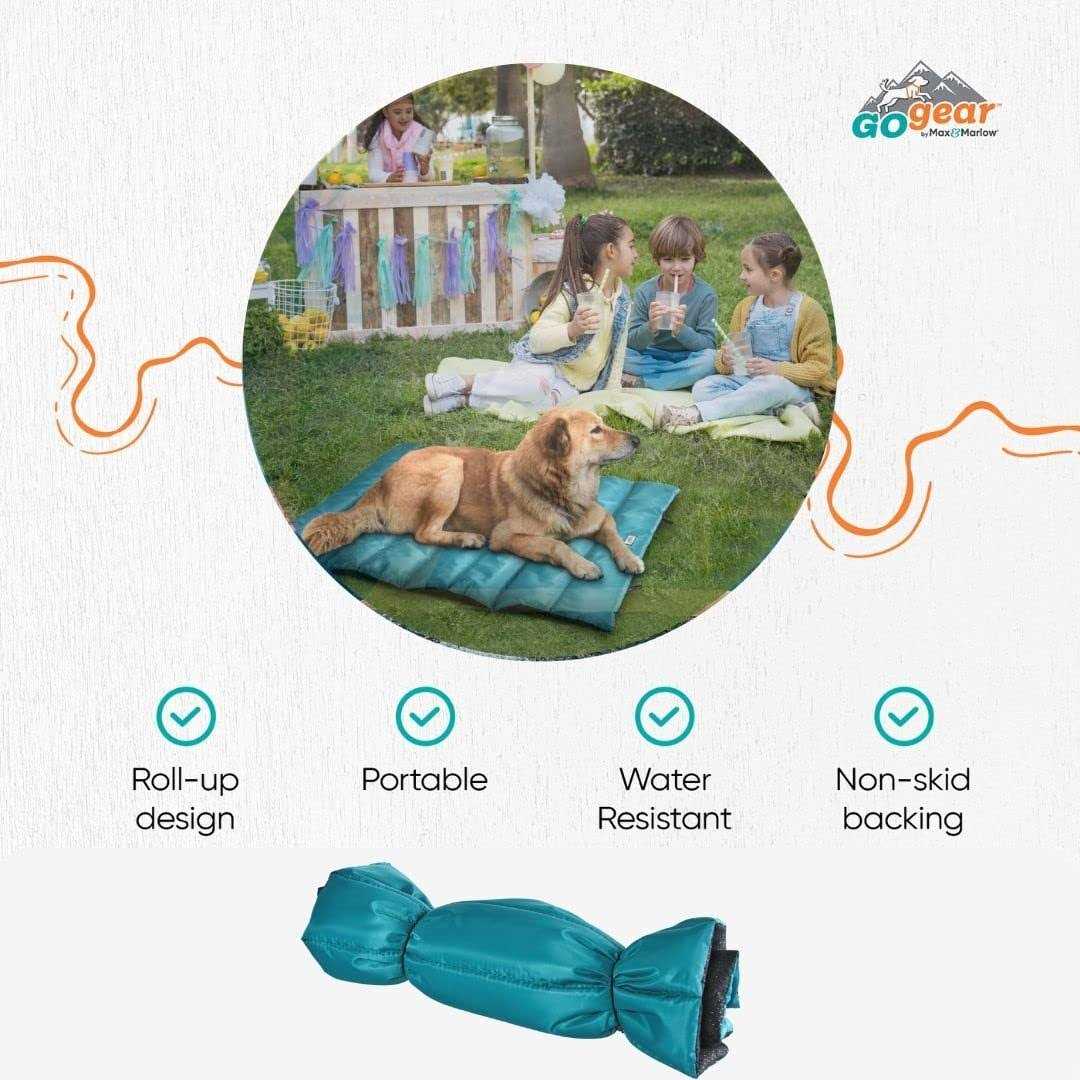 Portable Waterproof Roll Up Dog Mat Bed O398924