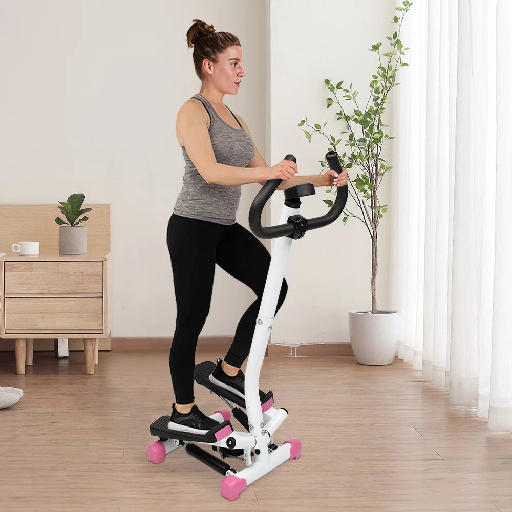 Mini Aerobic Stepper Twist Fitness Machine with Handle I59709