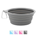 Collapsible Silicone Water Travel Bowl with Clip F50823