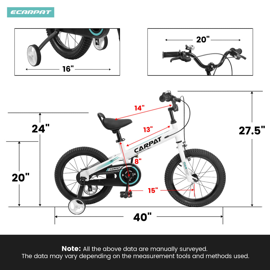 14 Inch Boys Bike with Training Wheels J6895
