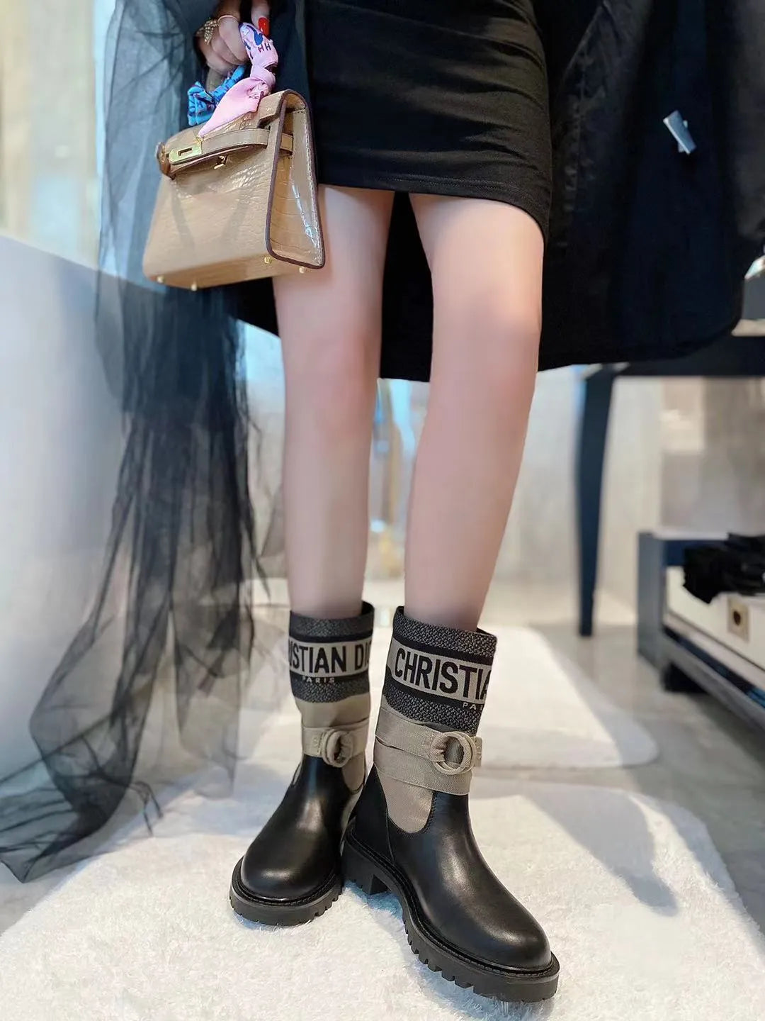 Women Short Boots 3cm Heels V2891