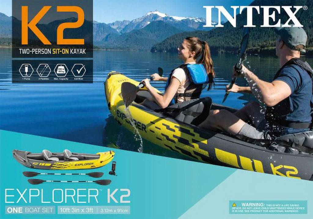 Inflatable Kayak with Oars and Hand Pump A411