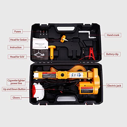 3 Ton 12V Electric Car Jack with Carrying Case L951