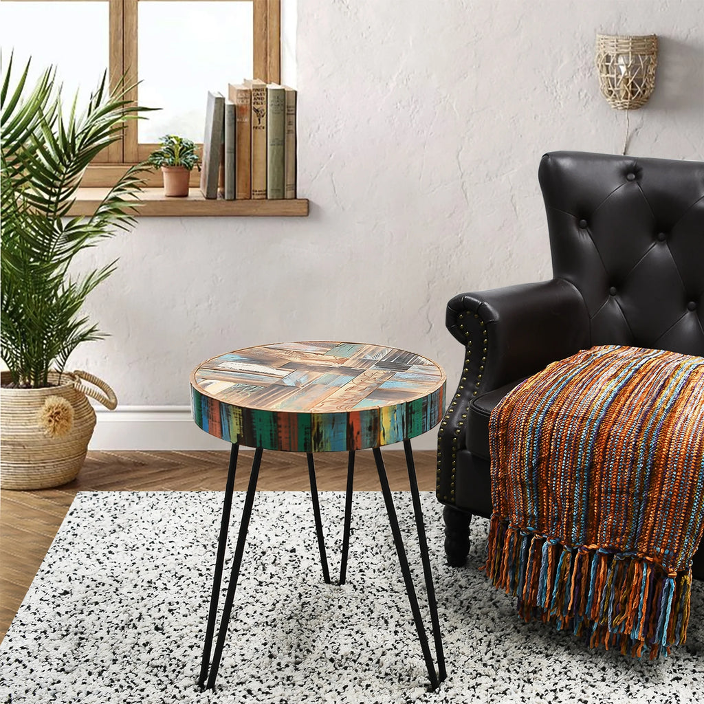 Reclaimed Wood Round Table A213