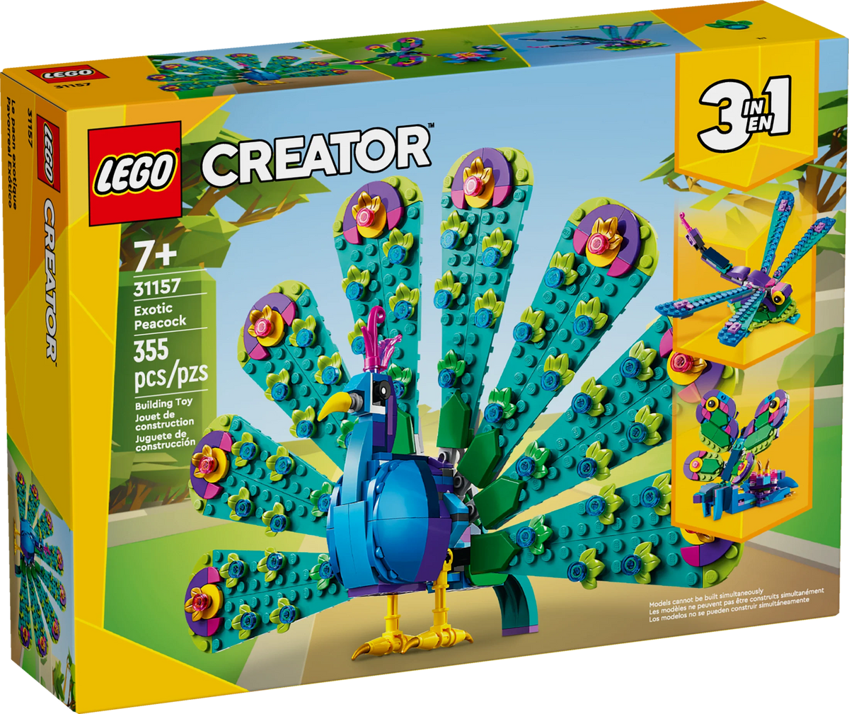 Exotic Peacock Toy 3 in 1 L273421