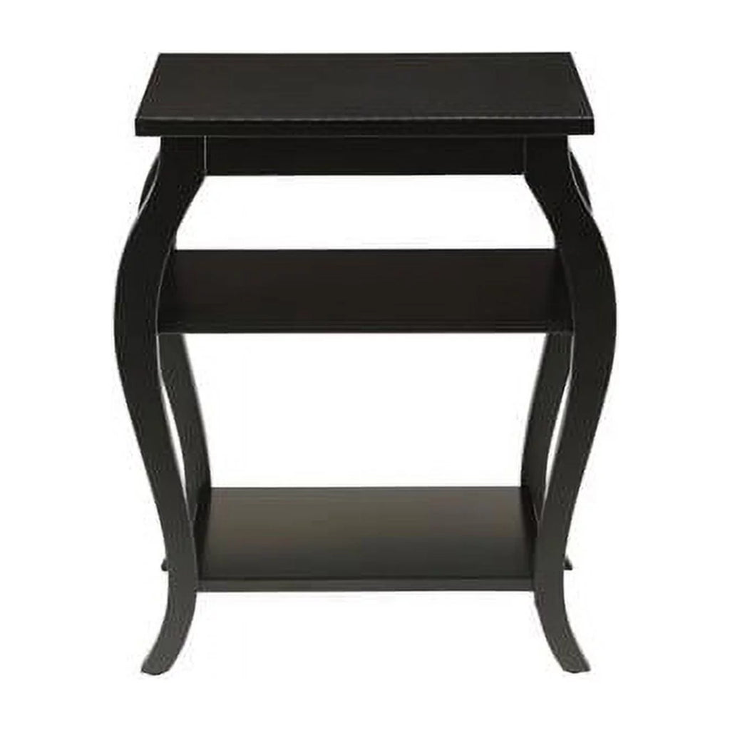 Black Finish Square End Table V144587