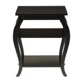 Black Finish Square End Table V144587