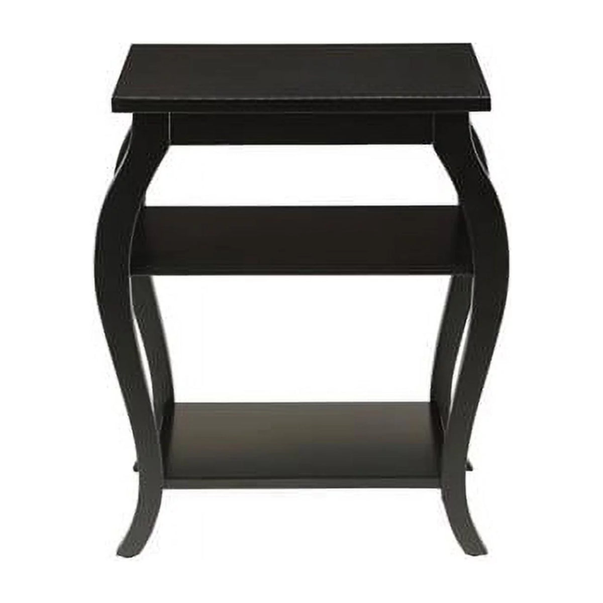 Black Finish Square End Table V144587