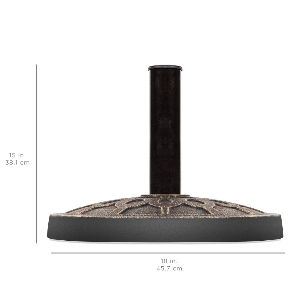 18in Round Heavy-Duty Steel Patio Umbrella Base Stand R31939