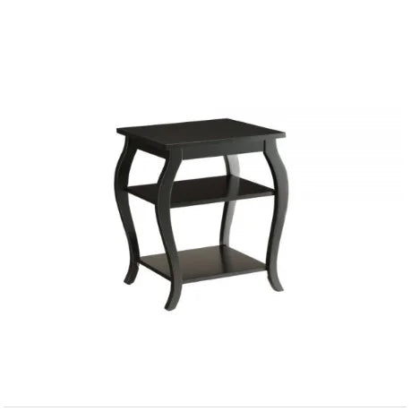 Black Finish Square End Table V144587