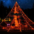 250 LED Purple Spider Web Lights with 8 Modes T494937