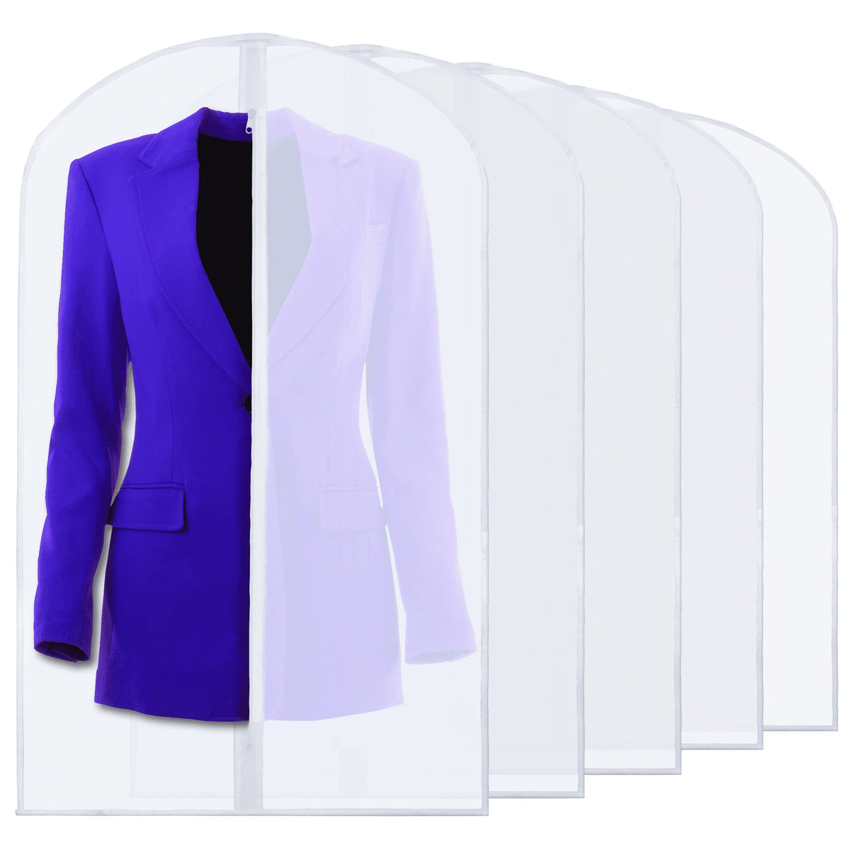 Black 5 Pack Hanging Garment Bag Y757160