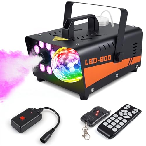 600W Fog Machine with Disco Ball Lights U72287