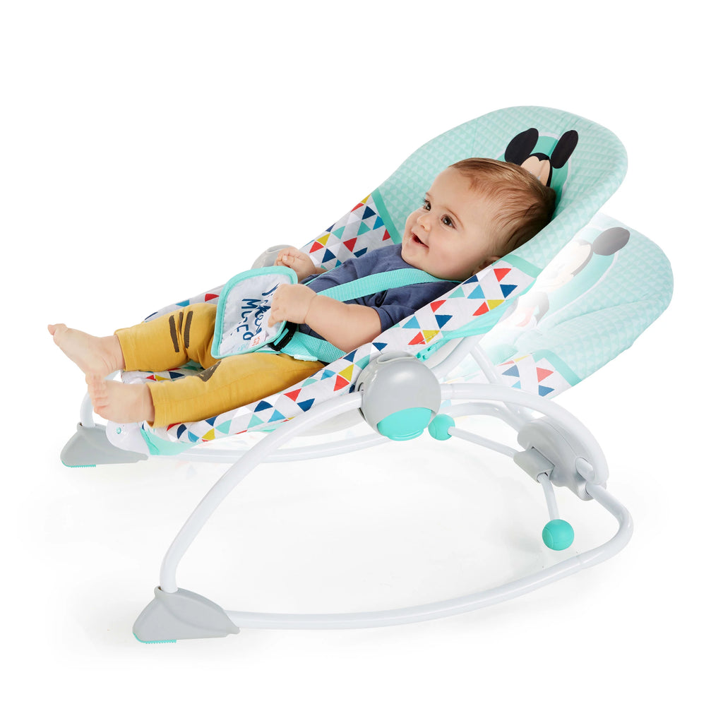 2-in-1 Slip Resistant Vibrating Infant & Toddler Rocker Chair F19134
