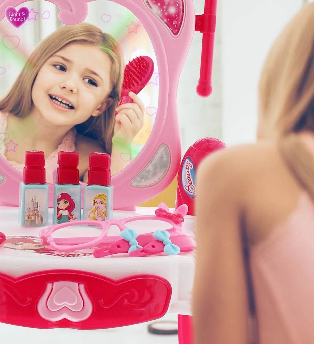 Princess Vanity Dresser with Mirror Playset W58514