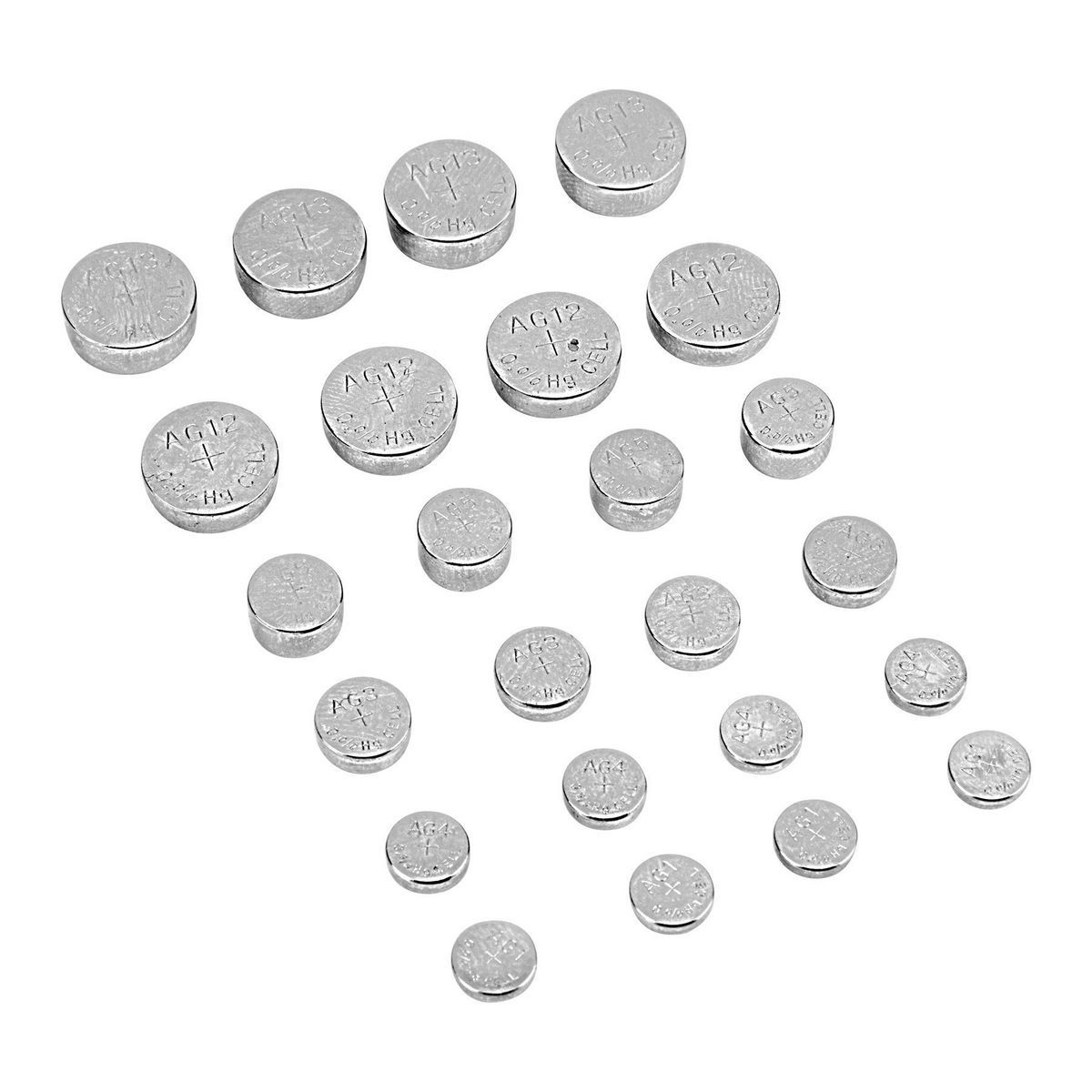 Button Cell Battery Assortment, 24 Piece B53239