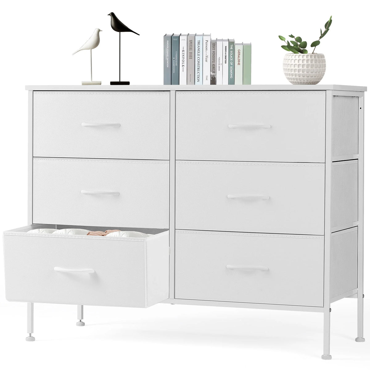 5 Drawer Dresser with Wood Top Q78504