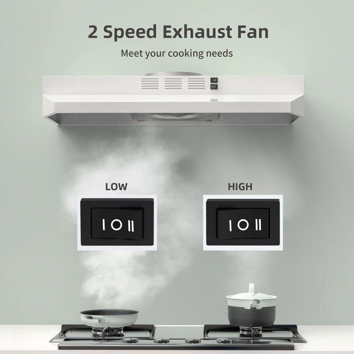 30 inch Under Cabinet Range Hood with 2 Speed Exhaust Fan J149342