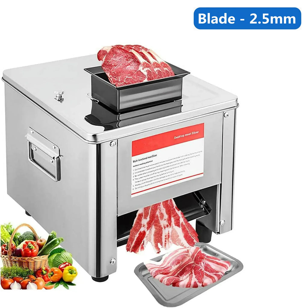 Commercial 2.5mm Electric Meat Cutter Stainless Steel L168