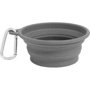 Collapsible Silicone Water Travel Bowl with Clip F50823