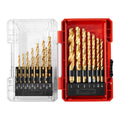 Titanium High-Speed Steel Drill Bit Set, 21-Piece R9471