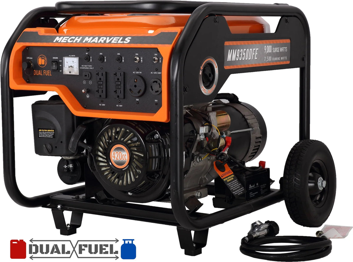9000 Watt Dual Fuel Portable Power Generator P157
