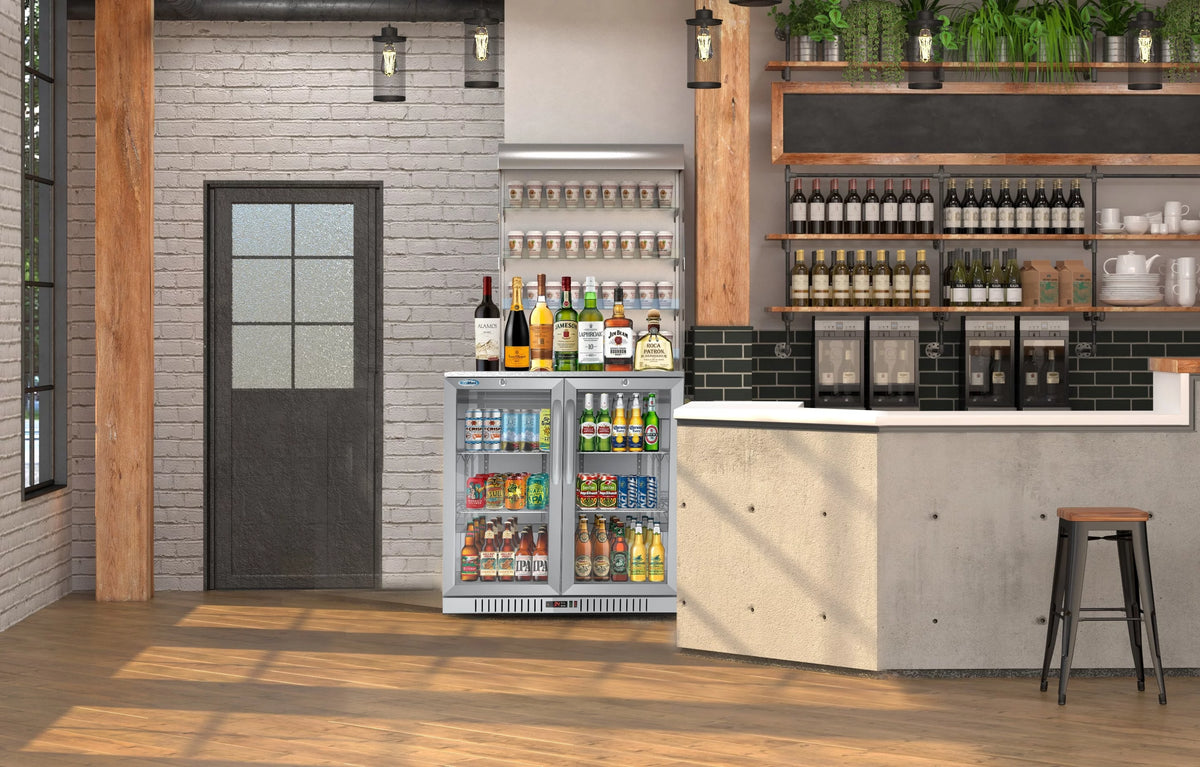 Two-Door Back Bar Refrigerator 7.4 Cu. ft. Q66382