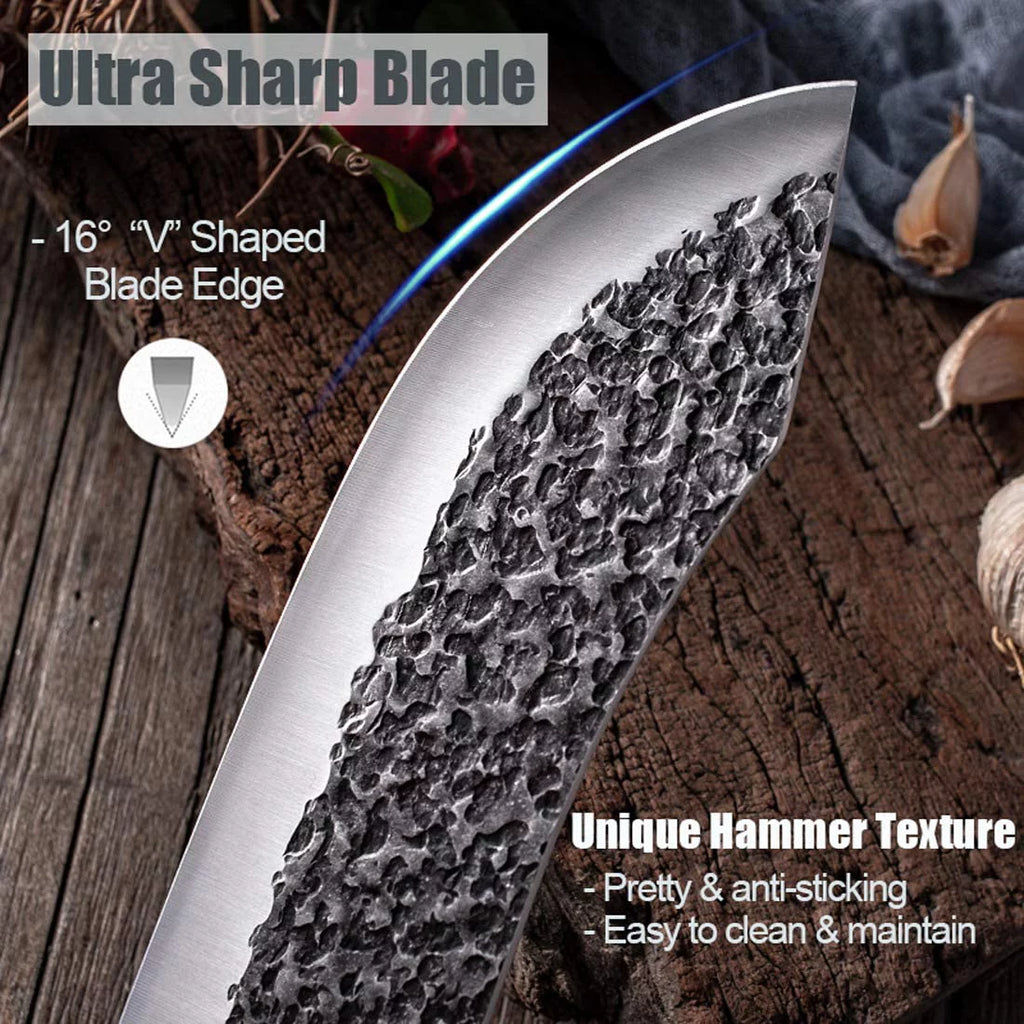 7 Inch Full Tang Forged High Carbon Steel Chef Knife with Sheath G900