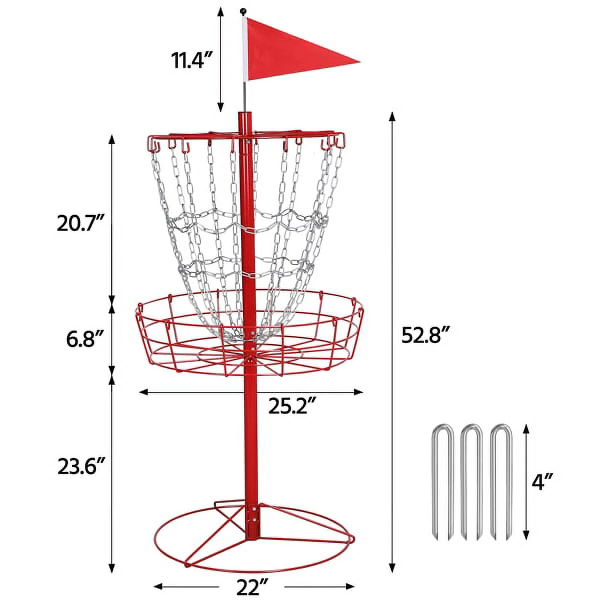 Portable Disc Golf Basket Y308