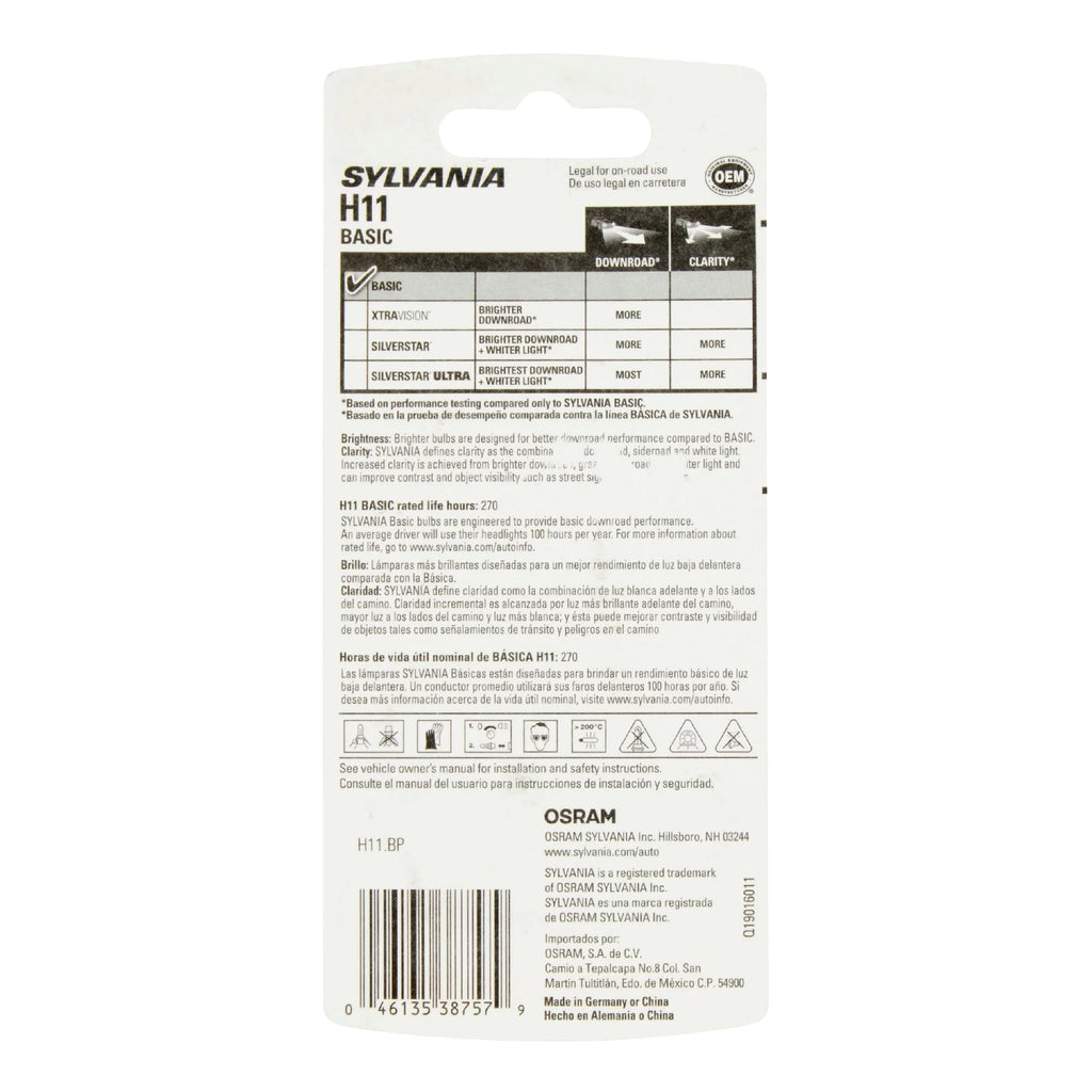 H11 Halogen Headlight Bulb, Pack of 1 Z475589