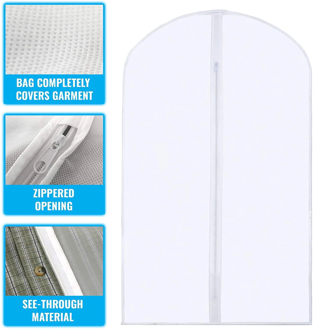 Black 5 Pack Hanging Garment Bag Y757160