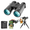12x42 HD Binoculars with Phone Adapter and Tripod F61961