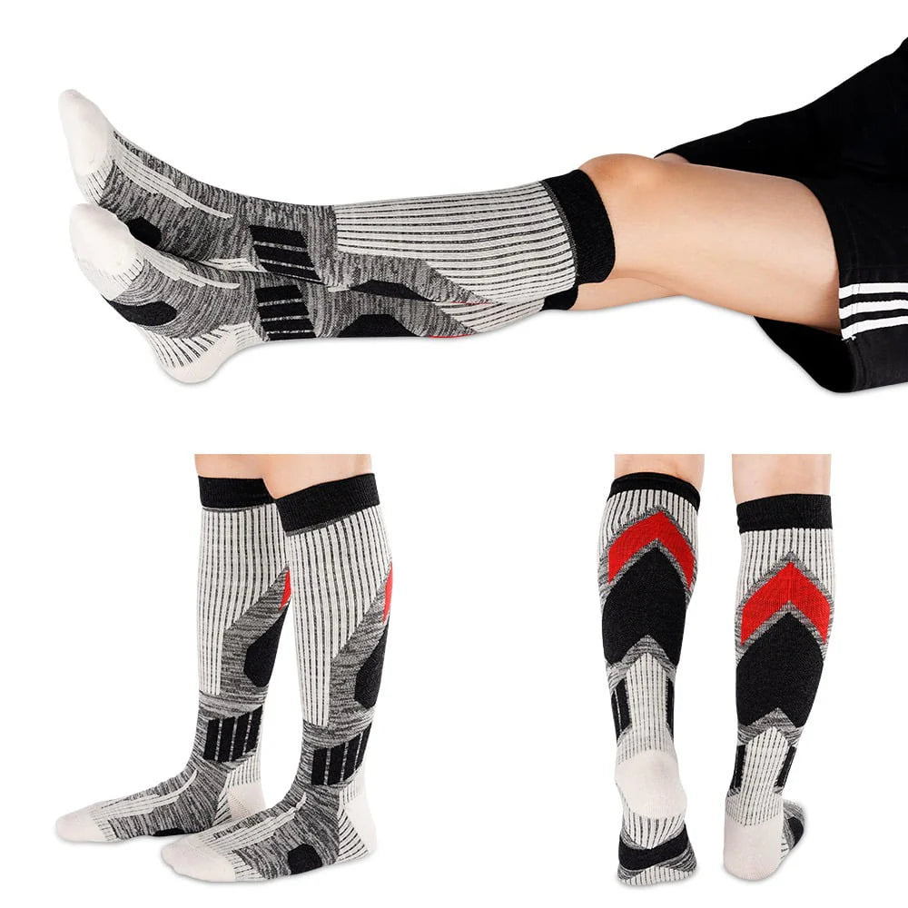 1 Pair Non-slip Wool Ski Socks Q620829