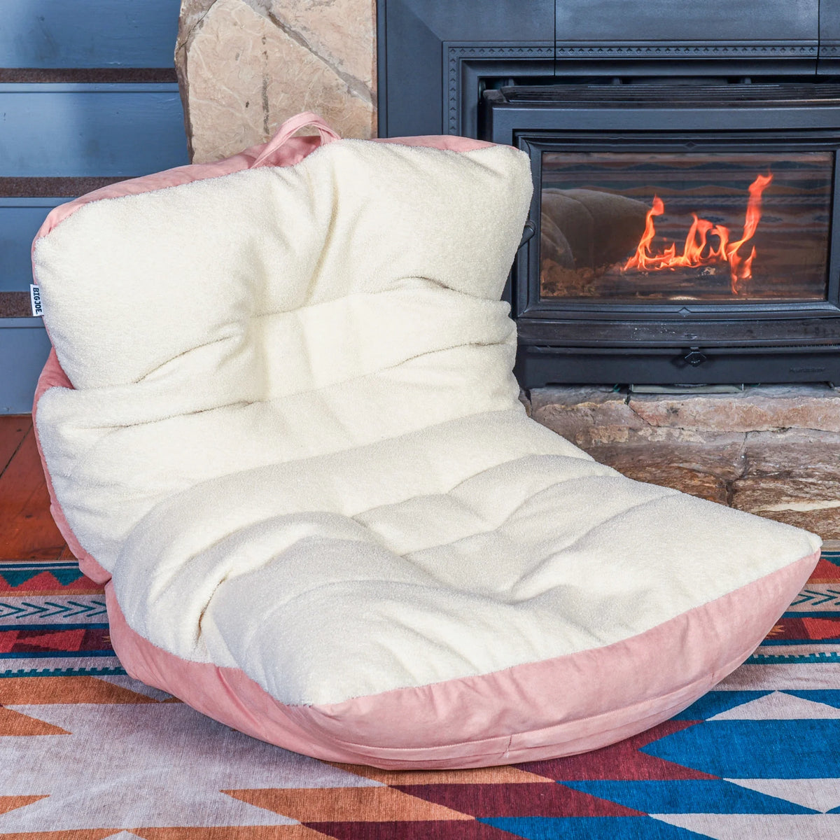 Oat Sherpa Bean Bag Chair Y4480