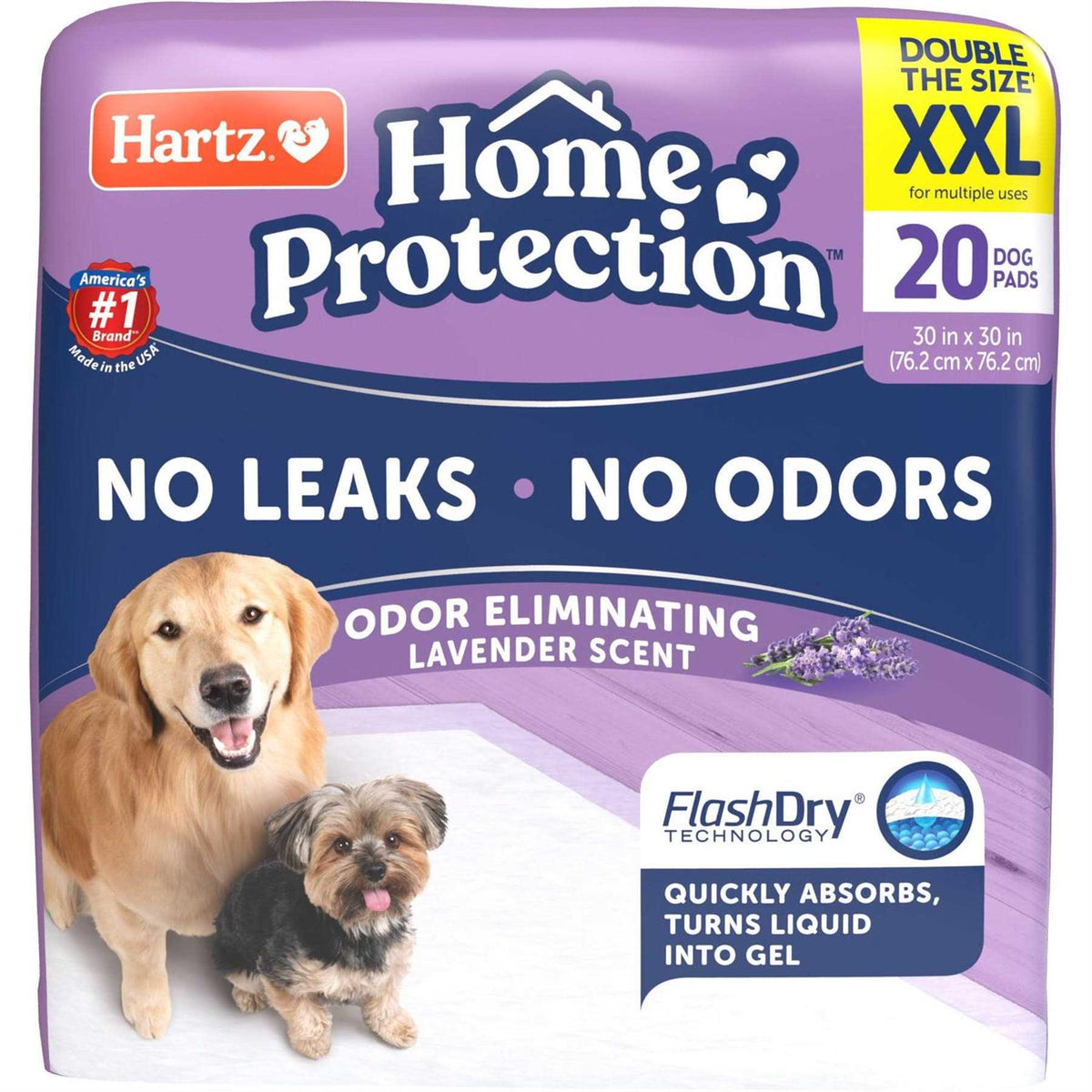 Lavender Scent Odor Eliminating Dog Pads J376