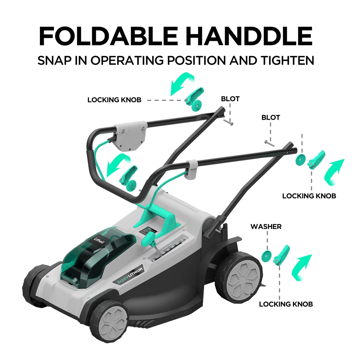 Cordless Lawn Mower with Brushless Motor B64688