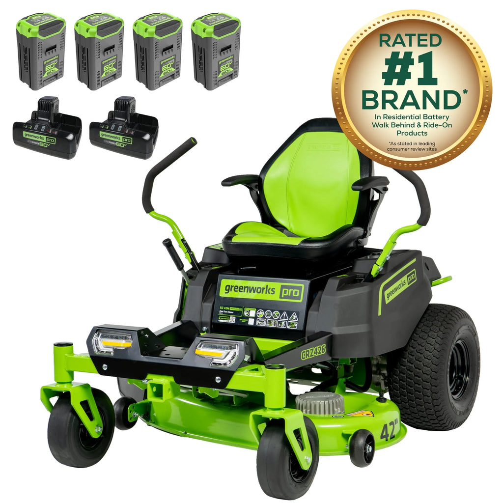 60V 42” Electric Zero Turn Mower with 8 Ah Batteries B8851