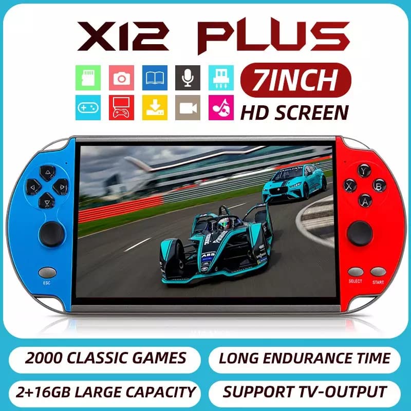 16GB Retro Handheld Games Player 7 Inch Video Game Console F517251