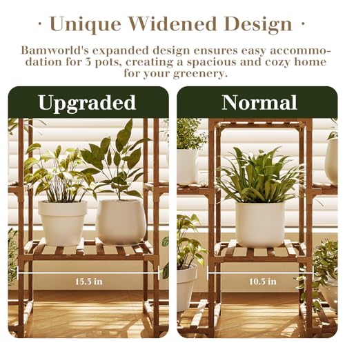 11 Tier Wood Plant Stand K98926