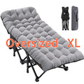 78" Oversized Folding Cot with Mattress and Carry Bag Q6508