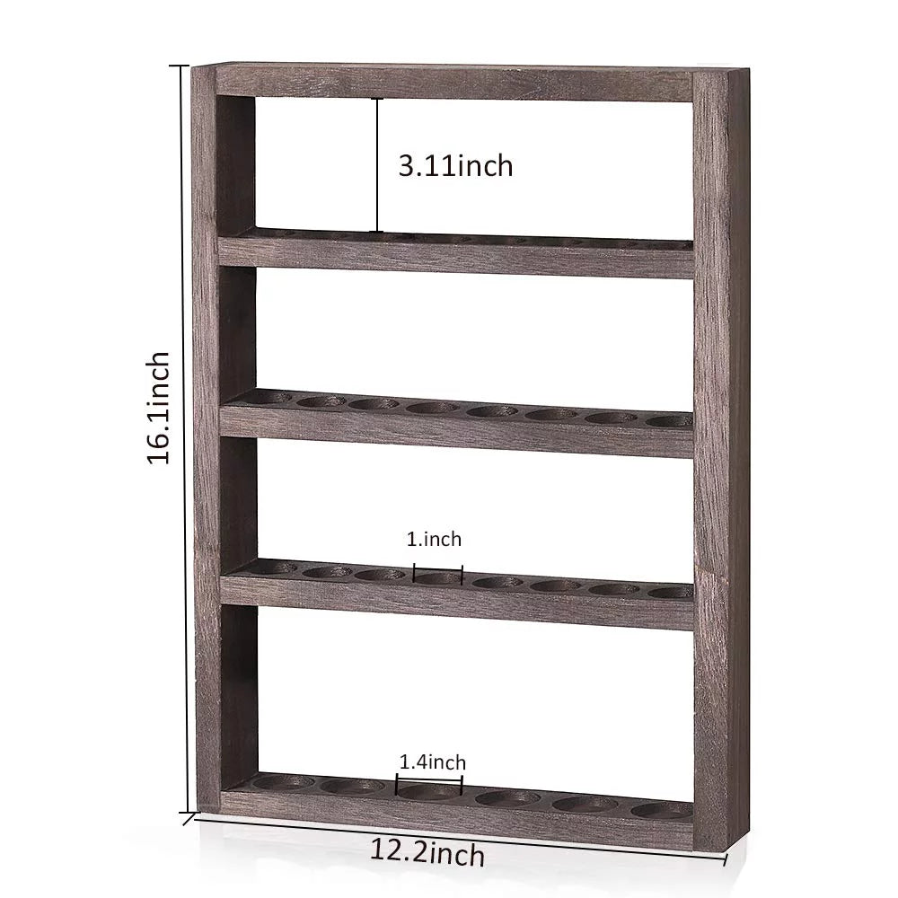 Wall Mounted Wooden Essential Oil Storage Rack D417102